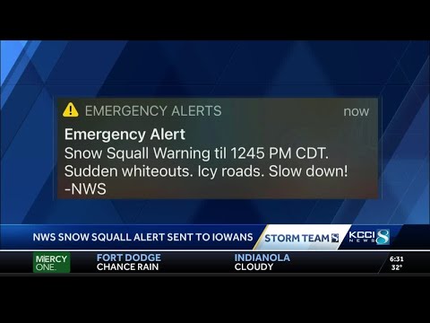 What is a snow squall?