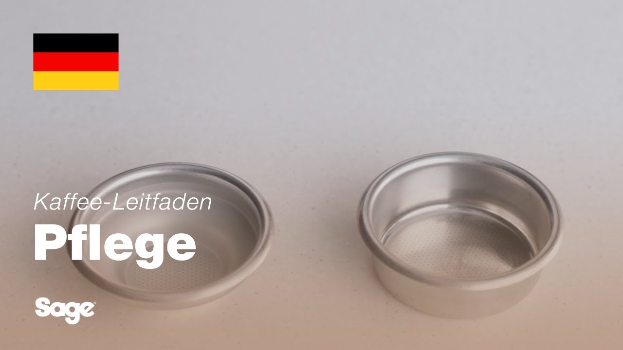 Ausspülen der Siebeinsätze