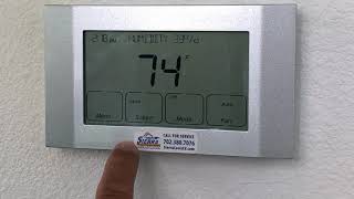 How to Program Your Nexia Trane XR 724 Thermostat