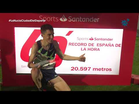 Dani Mateo bate en La Nucía el “récord de la hora” de Atletismo