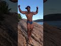Muscle worship real beach time