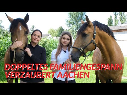 Großer Auftritt! 😍 Mutter & Tochter reiten gemeinsam beim CHIO Aachen ✨ So läuft das Show-Training 🐴
