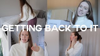 DAY IN MY LIFE VLOG: getting my life together after being sick, cleaning motivation, pr unboxing