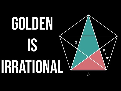 Golden Ratio is Irrational from a Regular Pentagon (visual proof)