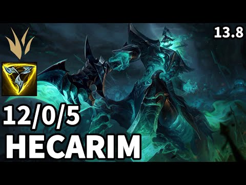Hecarim Jungle vs Evelynn - KR Master  | Patch 13.8