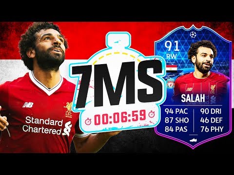 THE EGYPTIAN KING!! 91 TOTGS SALAH 7 MINUTE SQUAD BUILDER!! - FIFA 20 ULTIMATE TEAM