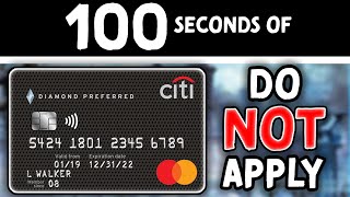 WORST CITI CARD: Citi Diamond Preferred in 100 Seconds...