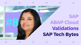 08 - ABAP Cloud - Validations