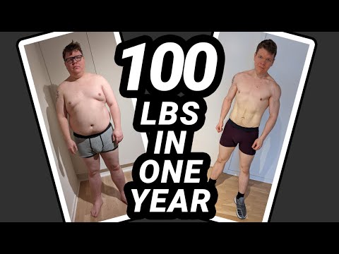 Guy Transforms His Body With Strict Diet And Exercise Over 365 Days
