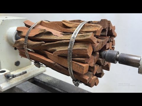 Craft Woodturning Products - Recycling From Driftwood Pieces To Stunning Design With Lathe
