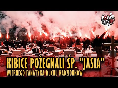 Kibice pożegnali Śp. "Jasia" - wiernego fanatyka Ruchu Radzionków (15.12.2018 r.)