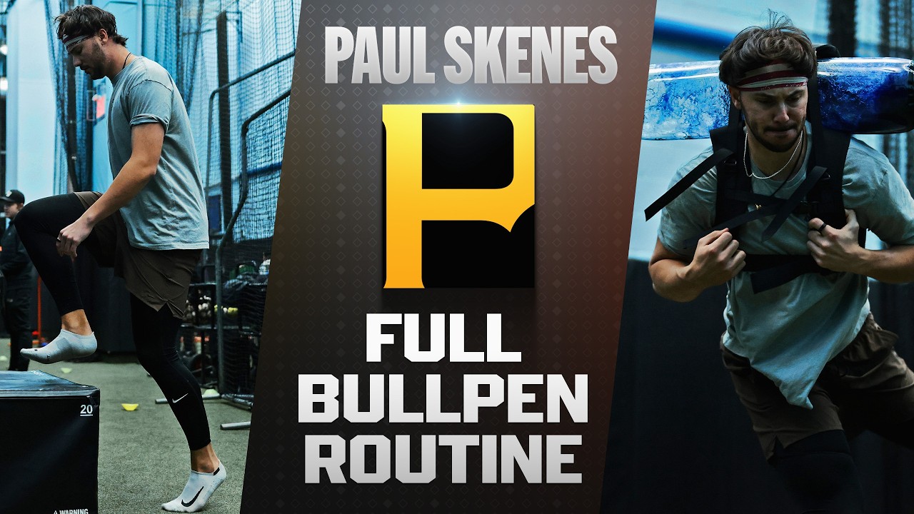 Paul Skenes FULL bullpen routine! (He is ready for Opening Day🔥⚾)