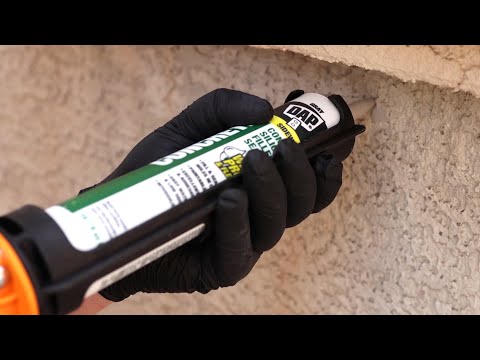 Using DAP Concrete Watertight Filler and Sealant On Stucco