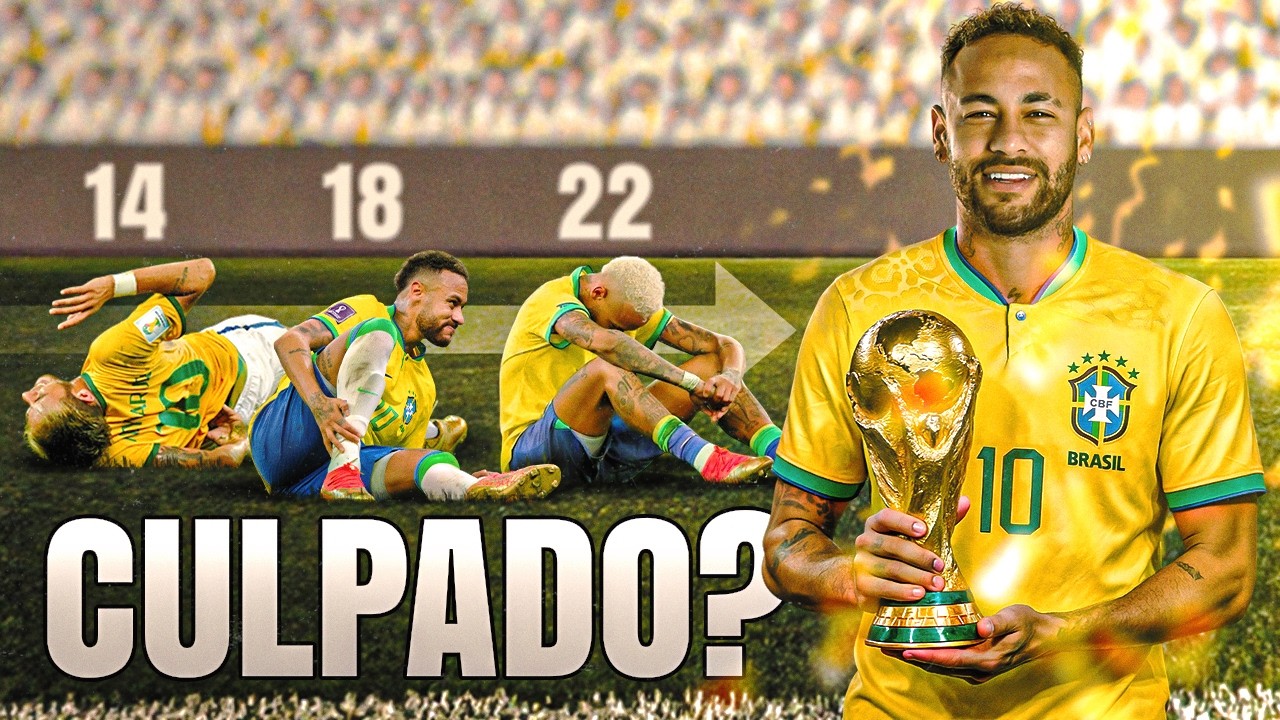 Todas as 3 copas do mundo de Neymar Jr.