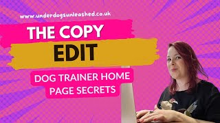 Dog Trainer SEO home page tweaks!