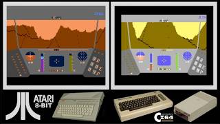 Atari 8-bit vs C64 : RESCUE ON FRACTALUS (Side by side comparison)