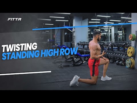 Twisting Standing High Row