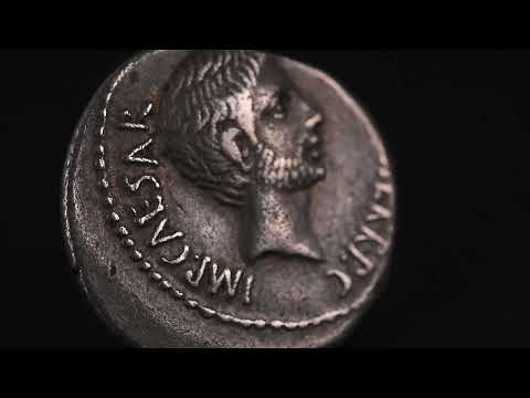 Münze, Octavian, Denarius, 37 BC, Uncertain Mint, SS+, Silber, Crawford:538/1