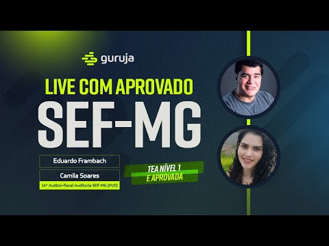 Live com Aprovada na SEF MG - Camila Soares 14ª PcD - Auditoria