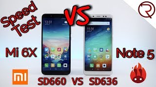 Xiaomi Redmi Note 5 VS Xiaomi Mi A2 (Mi 6X) - SPEED TEST - SD636 VS SD660