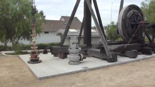 preview picture of video 'Wooden walking beam pumping unit at Olinda Oil Museum'
