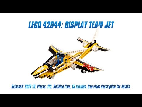 Vidéo LEGO Technic 42044 : L'avion de chasse acrobatique