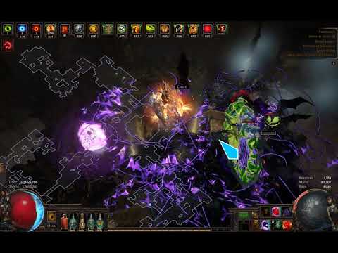 [PoE] "Bersark duration test" T16 Excavation vs Bane Blight / Aegis Block / Occultist Build 3.13