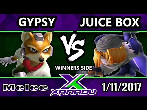 S@X 184 - Gypsy (Fox) Vs. Juice Box (Sheik) - SSBM Tournament - Smash Melee