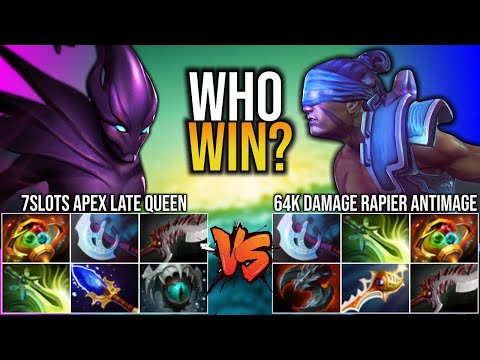 SUPER INTENSE HARD CARRY BATTLE..!! 7SLOTS SPECTRE VS 64K RAPIER  DAGAME ANTI MAGE | DOTA 2