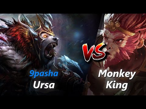 How to Ursa safelane vs Monkey King/Phoenix (feat. 9pasha) | First 10 minutes
