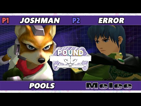 Pound 2022 - Sora/Joshman (Fox) Vs. Error (Marth) SSBM Smash Melee Tournament