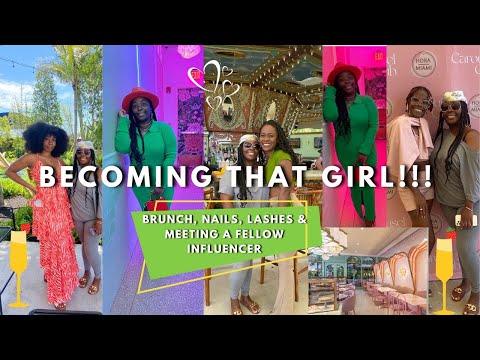 BECOMING THAT GIRL VLOG!!! | MEETING A FELLOW INFLUENCER, BRUNCH, PARTY + HAIR & LASH APPOINTMENT!!!