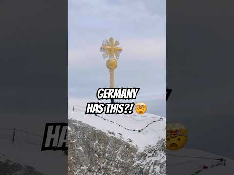 Germany Has THIS?! 🤯 #youtubeshorts #foryou #viral #zugspitze #TopOfGermany #winter #highestpeak