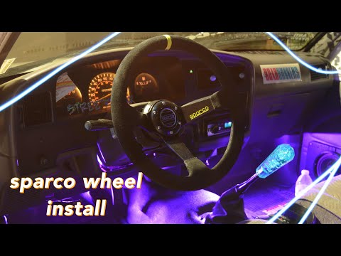 Sparco Steering Wheel Install on the Toyota Mini v2