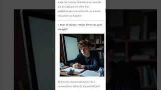 Why Students Procrastinate| The Psychology Behind Last-Minute Rush #psychology #mentalhealth #stress