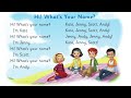 Let S Begin 2 Unit 1 Hi What S Your Name