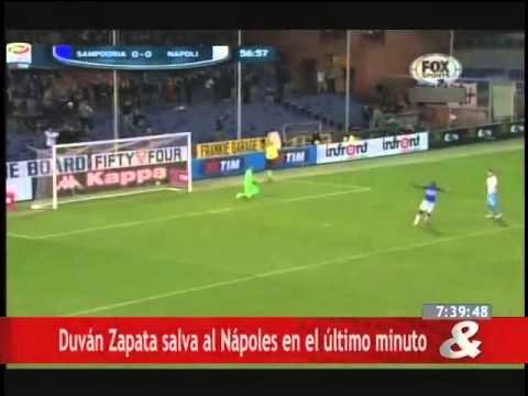 Duván Zapata salva al Nápoles en el último minuto