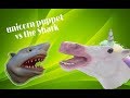 UNICORN PUPPET VS SHARK PUPPET