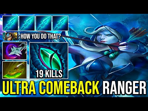 SWIFT BLINK - CRAZY MULTI SHOT [ Drow Ranger ] - PRO LATE GAME COMEBACK