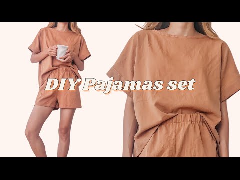 DIY Pajamas set | Beginner friendly sewing tutorial step by step