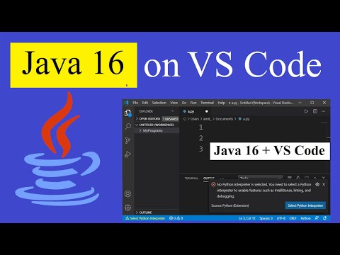 How to Run Java 16 on Visual Studio Code