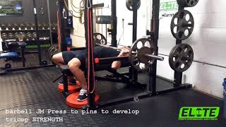JM Press to Pins - Develop Tricep Strength