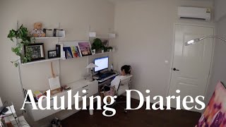 Adulting Diaries | Work from home, cooking simple meals at home, painting Pantone postcards