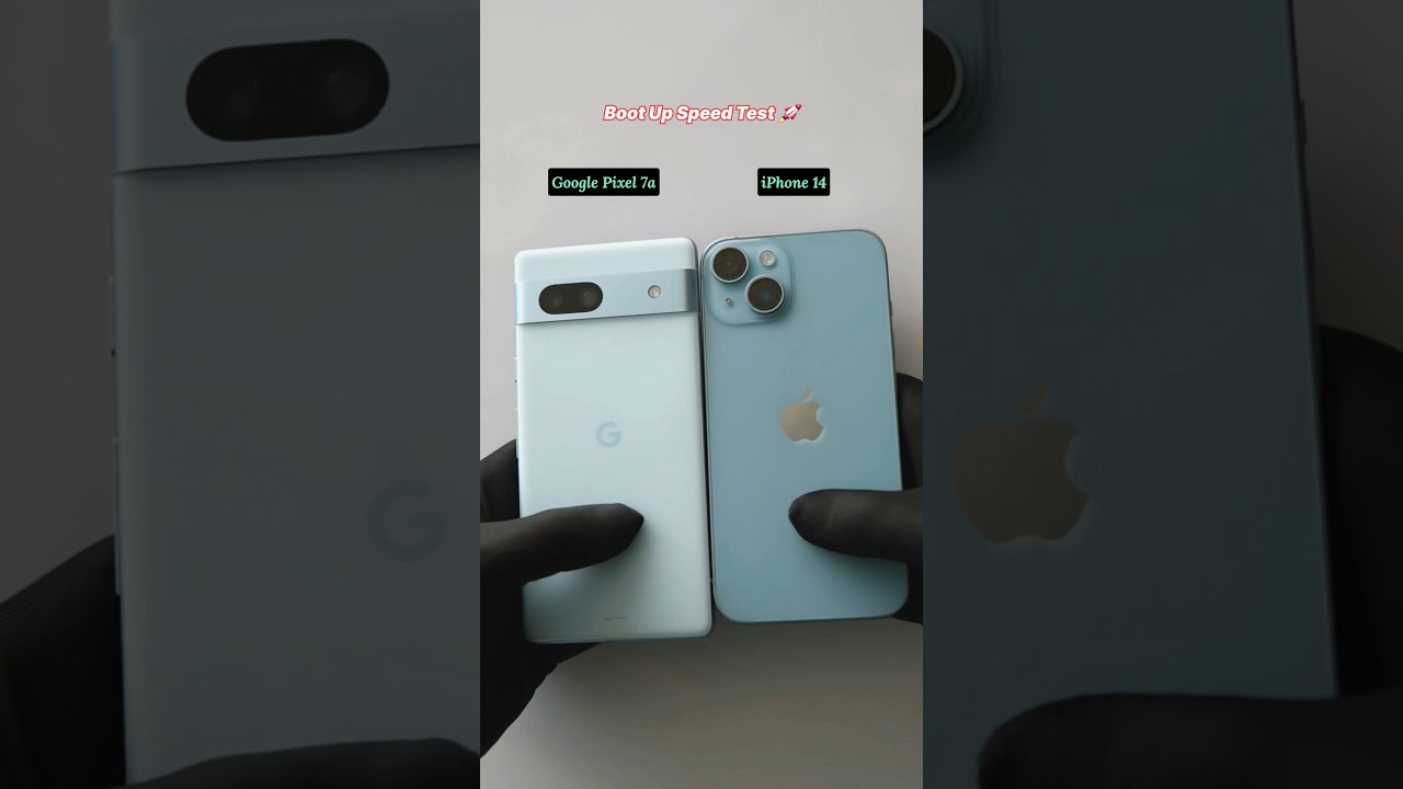 Google Pixel 7a Vs iPhone 14 Speed Test