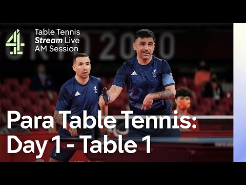 Live European Para Table Tennis Championships | Table 1 | Day 1 - AM Session | Sheffield 2023