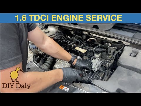 Ford Focus 1.6 TDCI Engine service procedure (oil, air & fuel filters) mk3