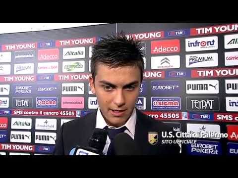 Palermo, intervista a Dybala dopo la doppietta contro la Samp del 11/11/12 ...
