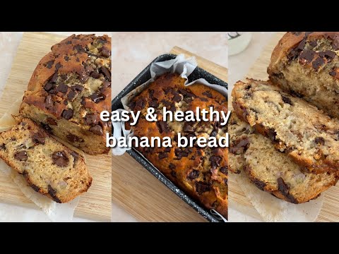 HEALTHY BANANA BREAD | high protein, easy & moist!