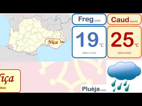 Weather forecast in Occitan language | Occitan | Occitània | Lo Temps | 31-August-2021