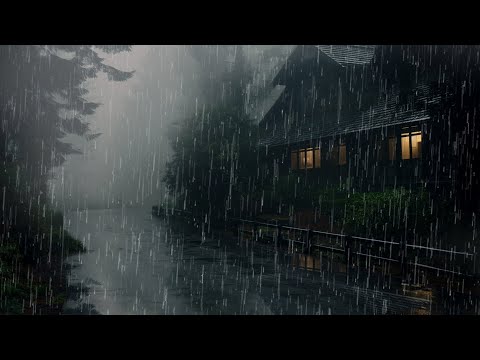 Rain Sounds For Sleeping - 99% Instantly Fall Asleep With Rain And Thunder Sound At Night Relax #133